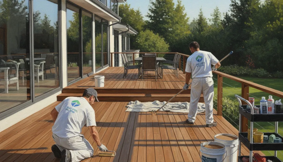 Professional deck painting in Louisville, KY by Louisville Paint Pros