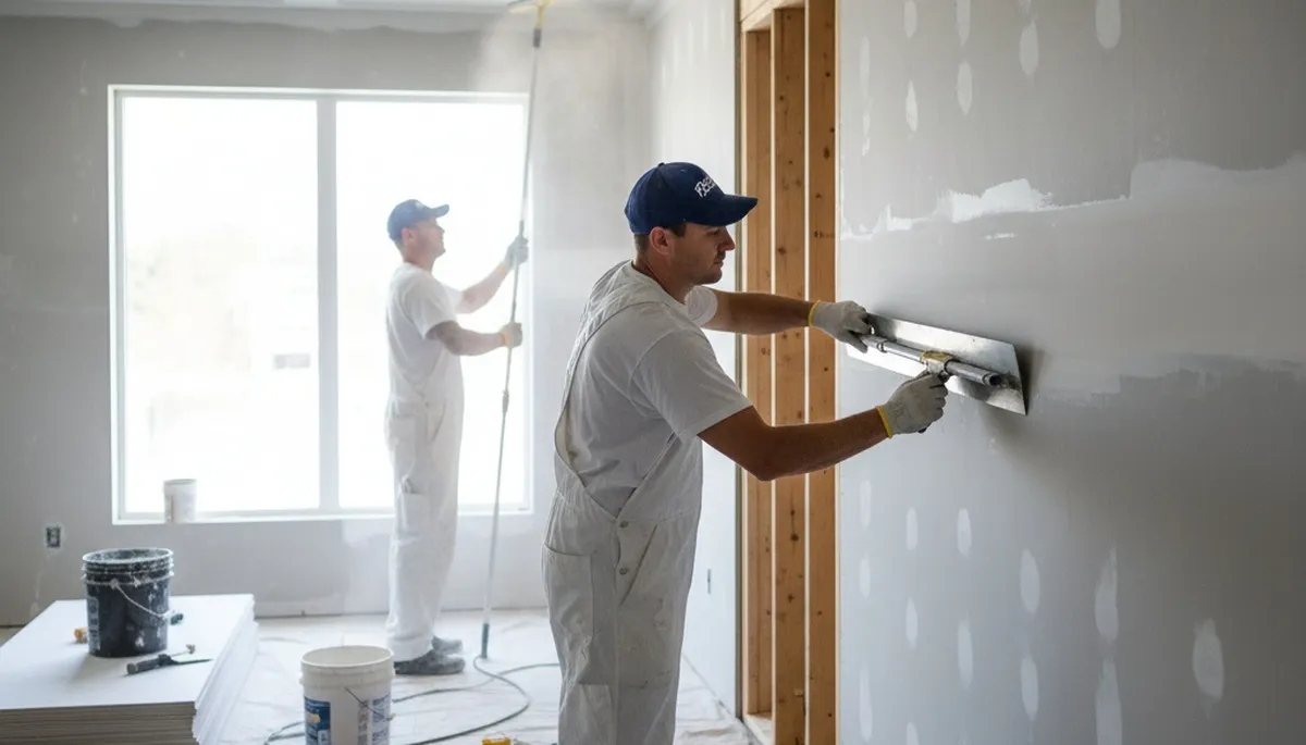 Louisville Paint Pros repairing drywall in Louisville, KY for homes and businesses